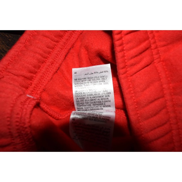 ID Ideology Men's Small Fleece Shorts 2-Pocket Drawstring Waist Licorice Red - Picture 8 of 8